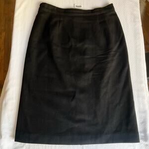 Block Island by Marina Pappas Women’s Pencil Skirt size 10 Petites, Black, Thick